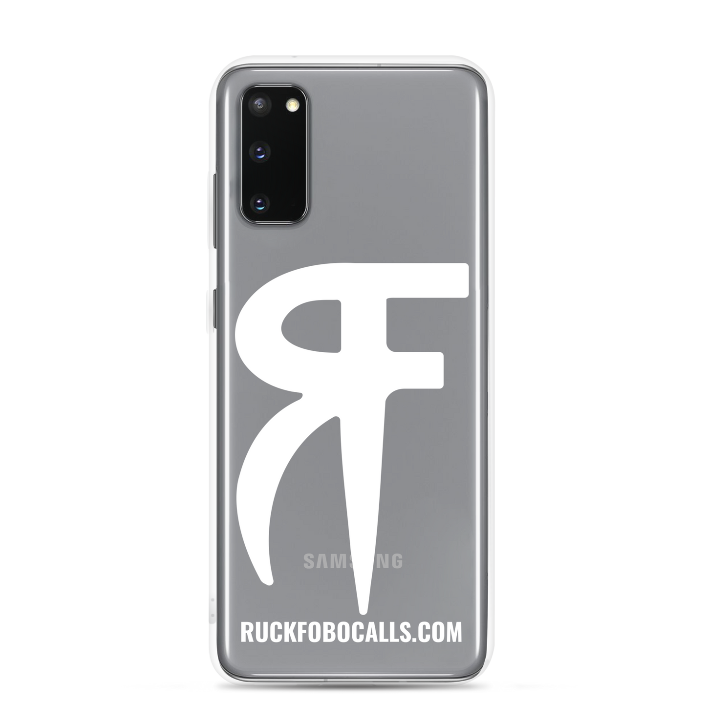 RF Clear Case for Samsung® (white logo)