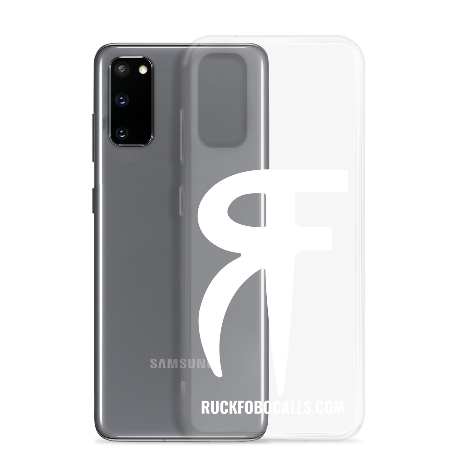 RF Clear Case for Samsung® (white logo)