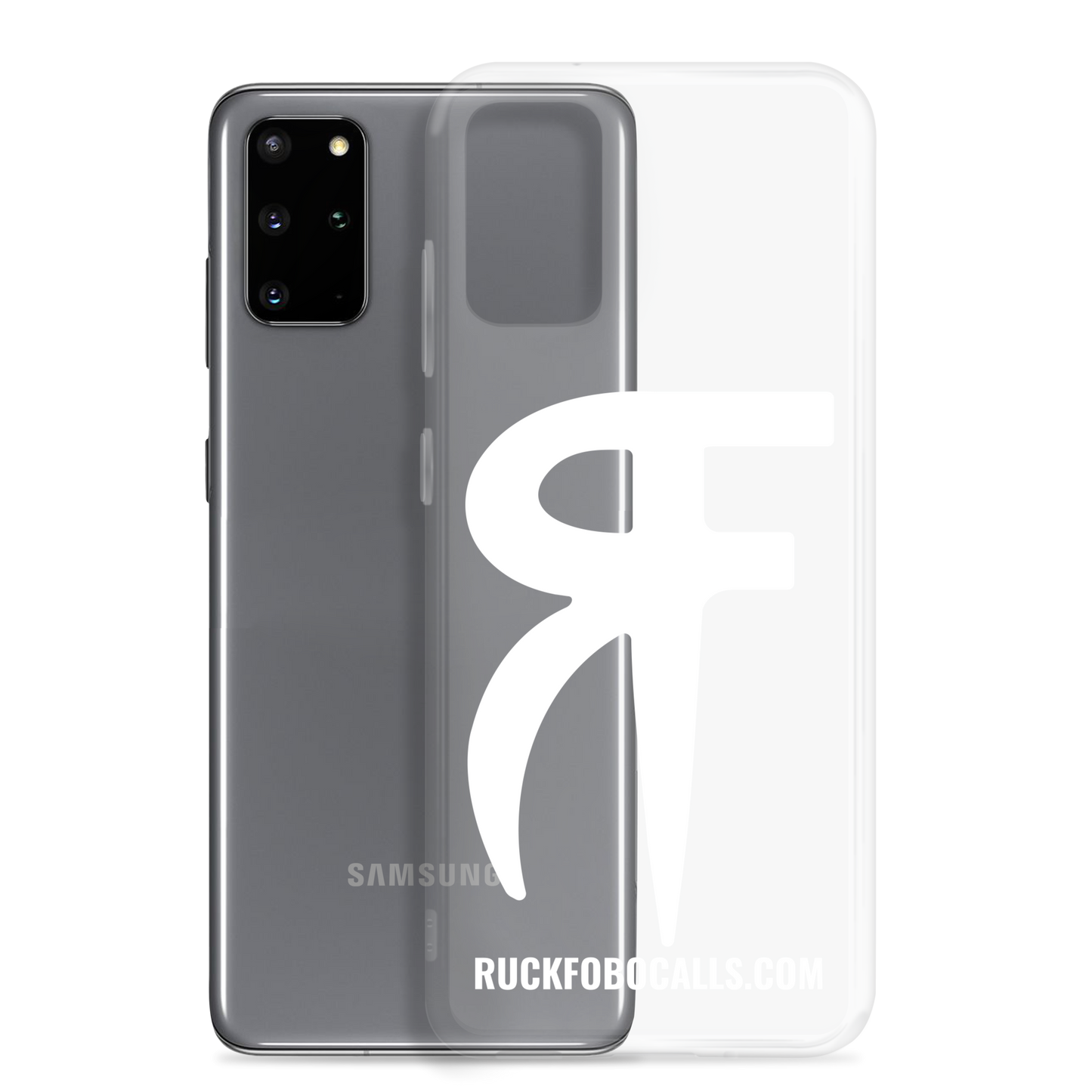 RF Clear Case for Samsung® (white logo)