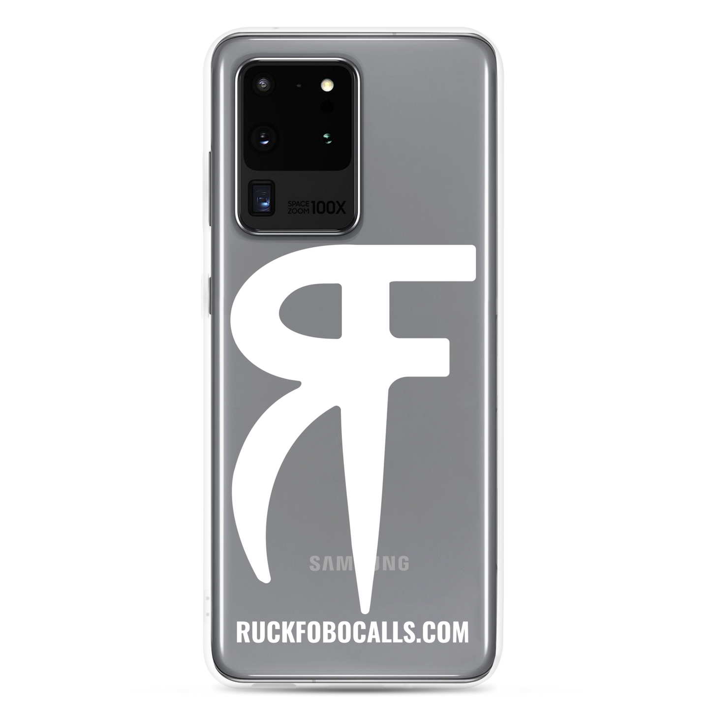 RF Clear Case for Samsung® (white logo)