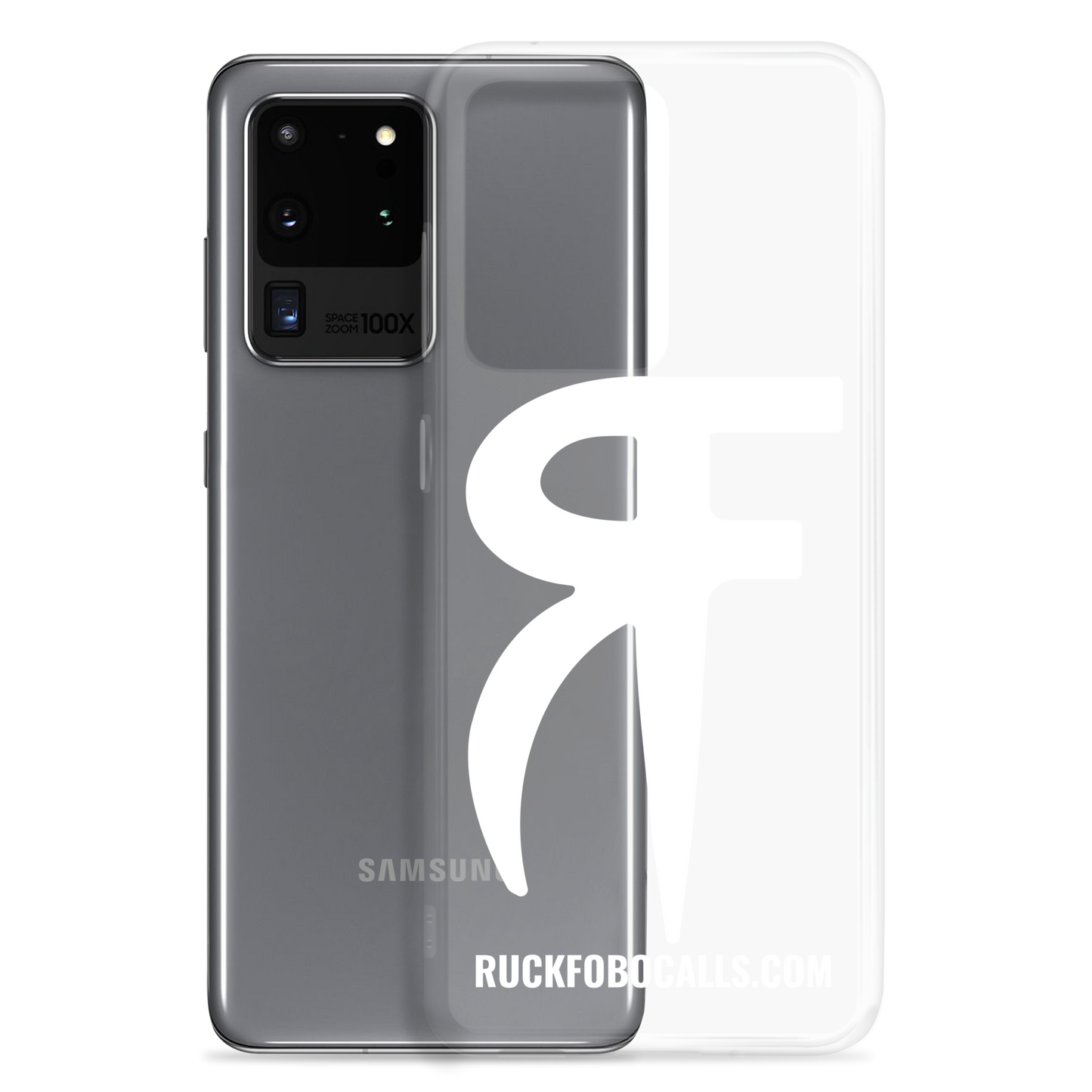 RF Clear Case for Samsung® (white logo)