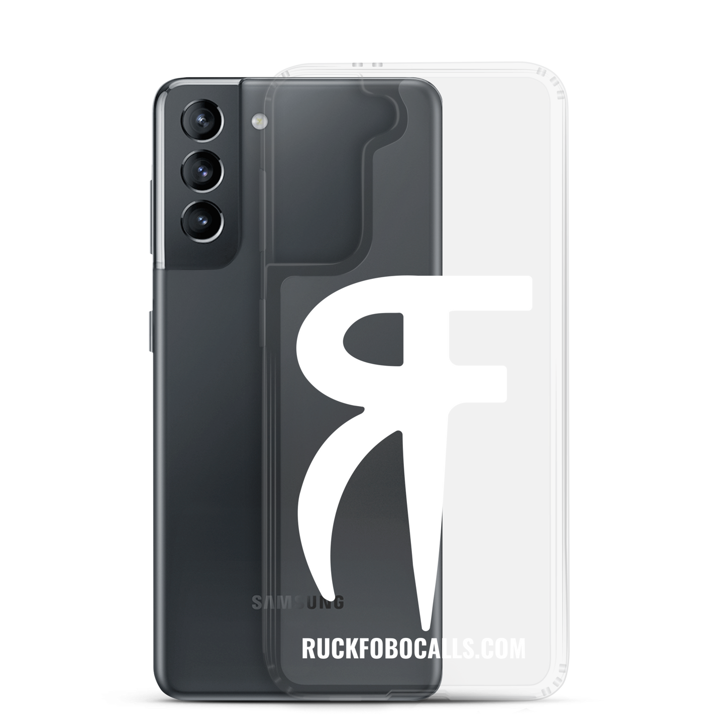 RF Clear Case for Samsung® (white logo)