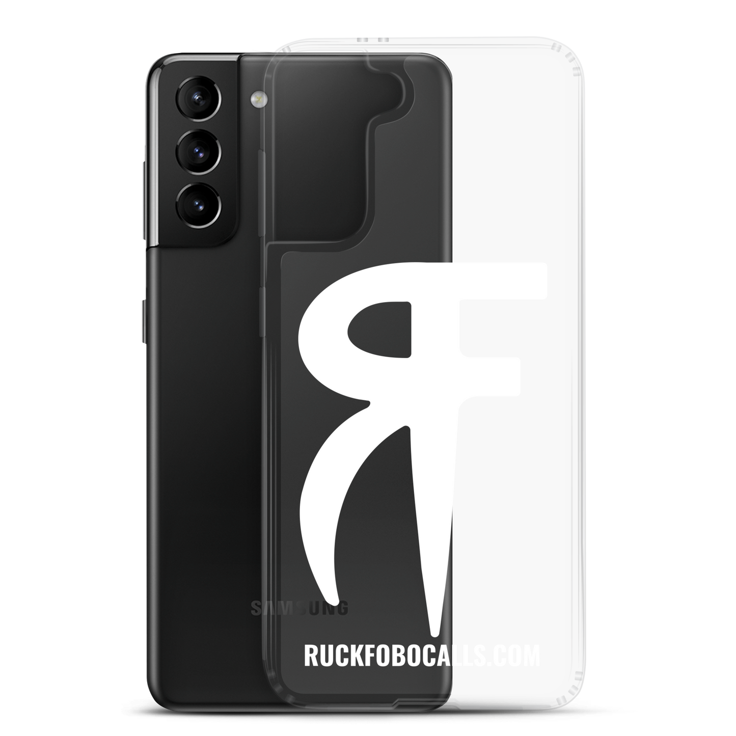 RF Clear Case for Samsung® (white logo)