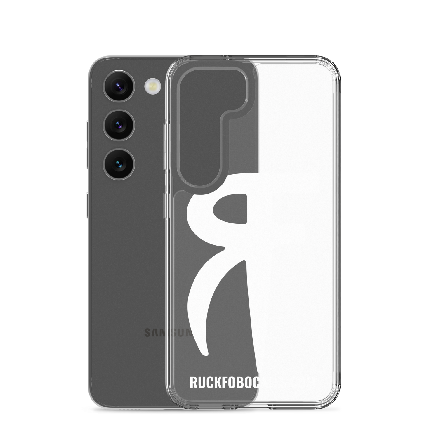 RF Clear Case for Samsung® (white logo)