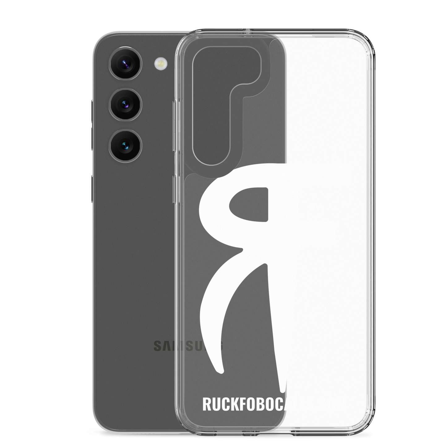 RF Clear Case for Samsung® (white logo)