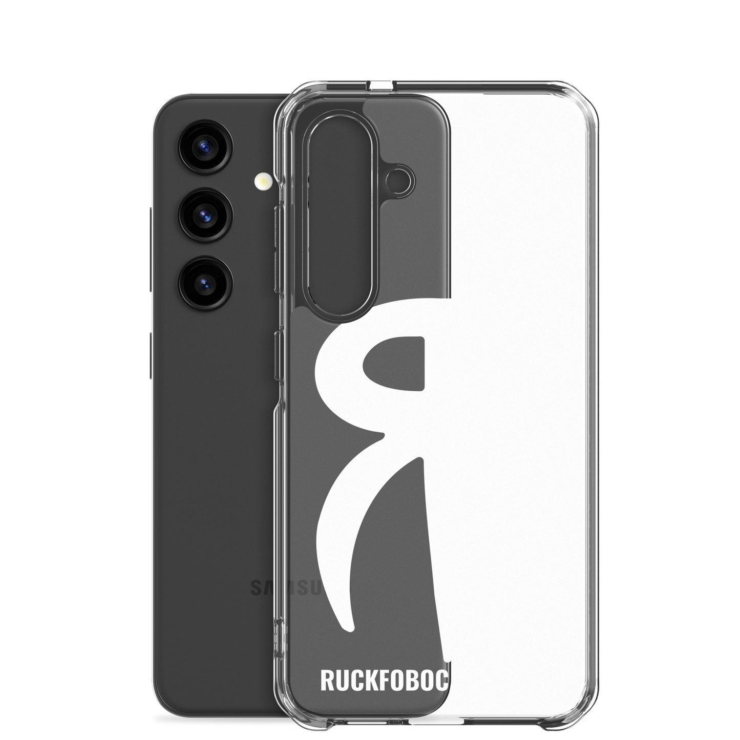 RF Clear Case for Samsung® (white logo)